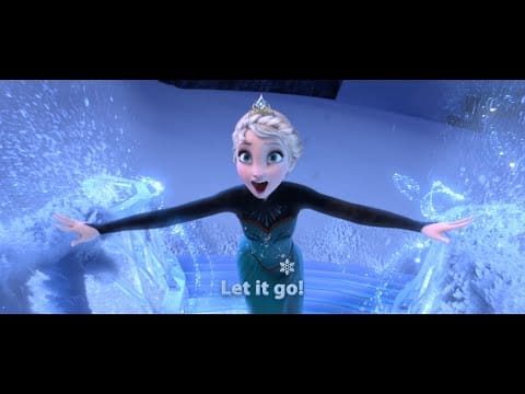 Illustration sous-titrage anglais de Frozen (Disney)