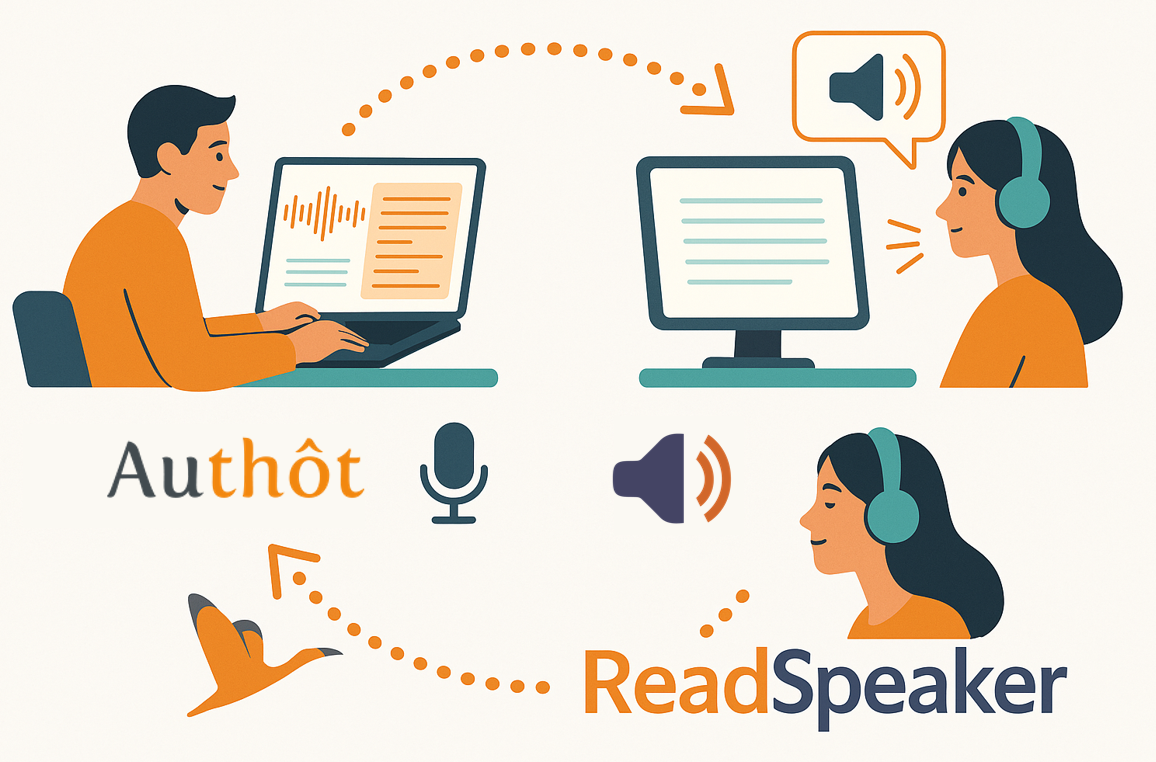 Accompagnement complet en text to speech et speech to text : Authôt et ReadSpeaker